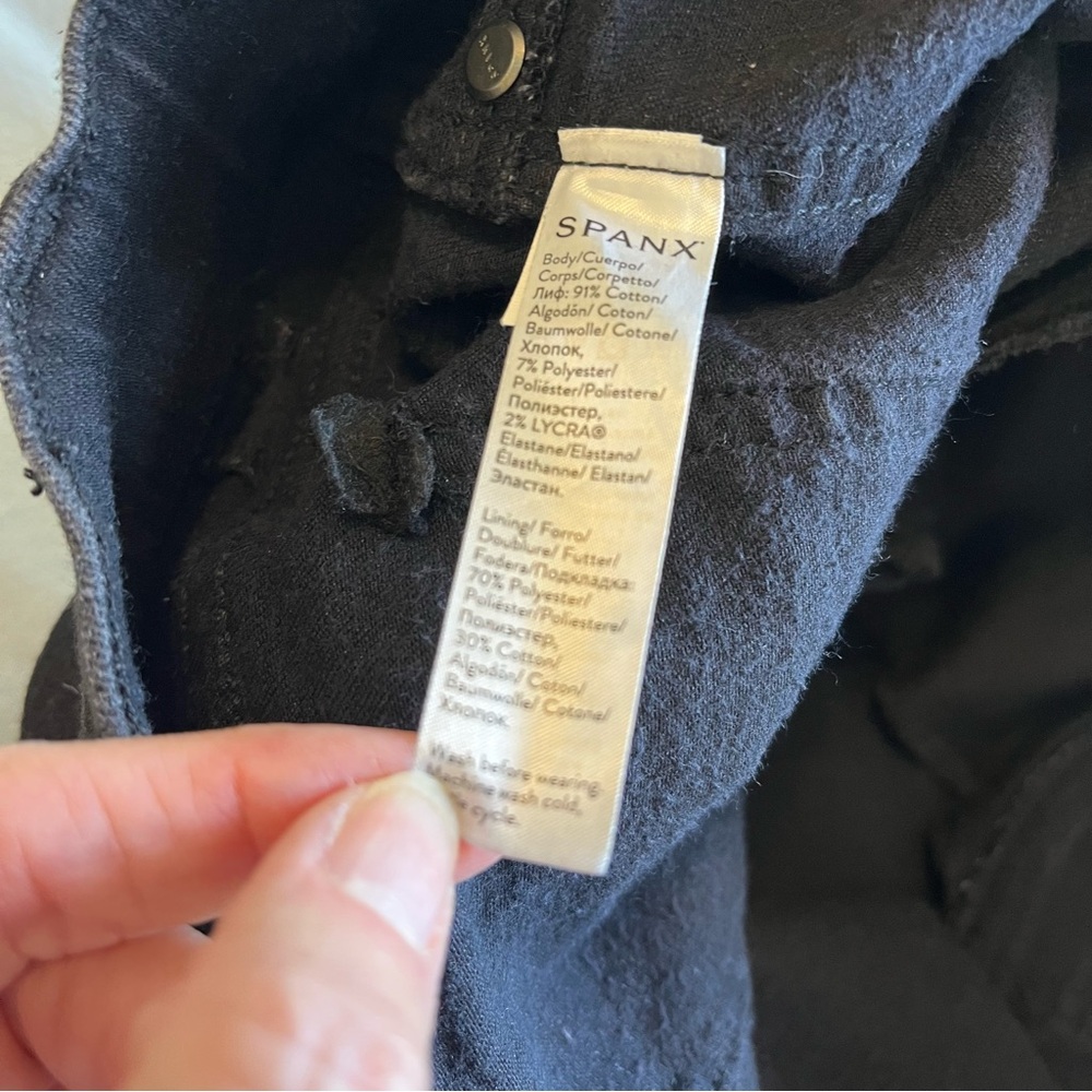 SPANX‎ Women’s Skinny Black Shapewear Jeans. Size Large. - Picture 9 of 14